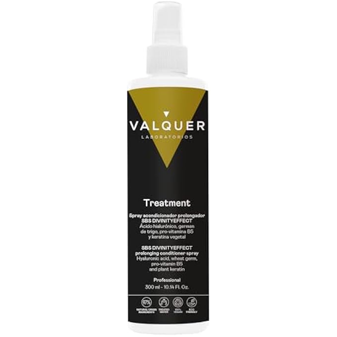Valquer Laboratorios VÃ¡LQUER PROFESSIONAL PROLONGING CONDITIONING SPRAY SBS TREATMENT. HAIR HEALTH. HYDRATION OF THE HAIR. ANTI FRIZZ. RESTORER. 300 ML - Image 1
